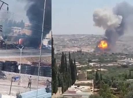 Suriye'nin İdlib kentinde mühimmat deposunda patlama: 14 kişi hayatını kaybetti